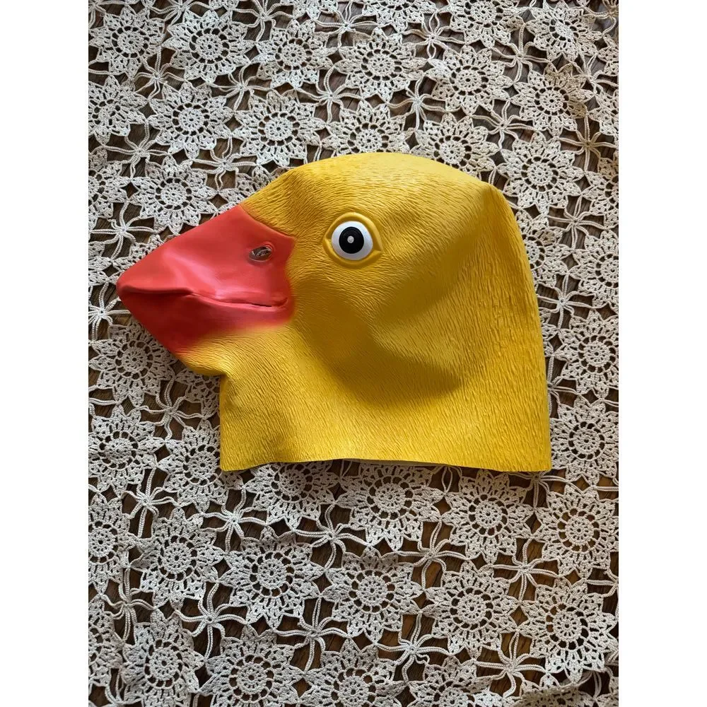Rubber Duck Mask Yellow Costume Prop Novelty Halloween Cosplay‎ Accessory